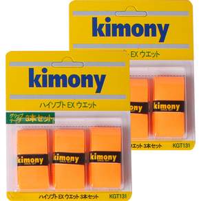 Kimony Highsoft EX系列羽球拍握把布 6入組, 橘色(KGT131), 1組