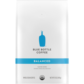 BLUE BOTTLE COFFEE 均衡調性咖啡豆, 無研磨咖啡豆, 340g, 1個