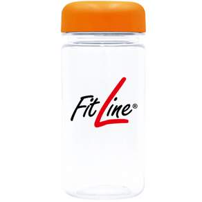 FitLine 刻度透明水瓶, 橘色