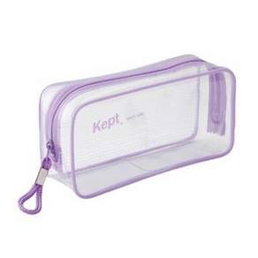 keeped clear pen cosmetic pouch 鉛筆盒 KPF902, 紫色, 1個