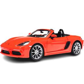 Brago 1:24 保時捷 718 Boxster 壓鑄模型車, 橘色