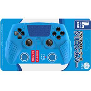 Iine PS5 矽膠 DualSense 保護套 + 類比保護套藍色 2p + 防裂環 4p + 觸控板貼紙套裝, 單品, 1組