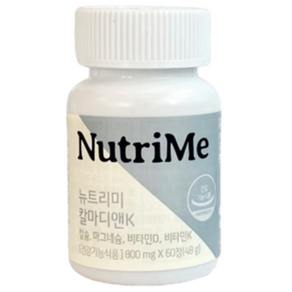 NutriMe 鈣鎂&綜合維他命錠 48g, 60顆, 1個