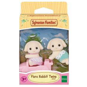 EPOCH Sylvanian Families 森林家族 花花兔雙胞胎人物套裝 5737, 1組