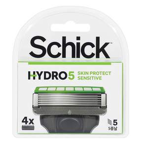 Schick 舒適牌 Hydro5 敏感肌膚保護刮鬍刀片, 4入, 1個