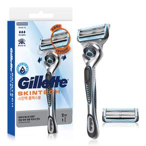 Gillette 吉列 2024 Skin Tech手柄式刮鬍刀+替換刀片, 1組