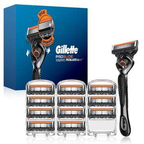 Gillette 吉列 Proglide 手動刮鬍刀手柄 + 刮鬍刀刀片 12 件套, 1組