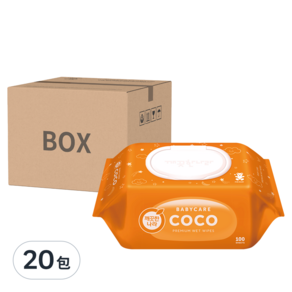 COCO 濕紙巾, 100張, 20包