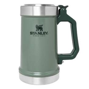 STANLEY ​​​經典系列 加蓋啤酒杯 錘紋綠 700ml, 1個