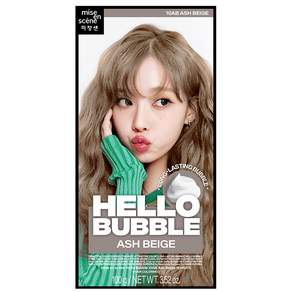 mise en scene 魅尚萱 新Hello Bubble 10AB 染髮劑, 1個, 灰米色, 100g