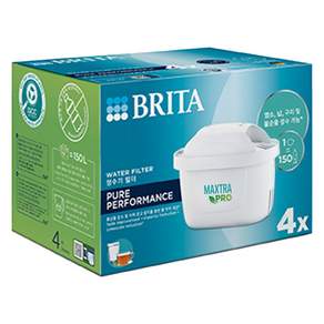 BRITA 淨水器韓國 Maxtra Pro Pure Performance 過濾器 4 件套, MAXTRA PRO 過濾器 - 純粹的效能, 4個