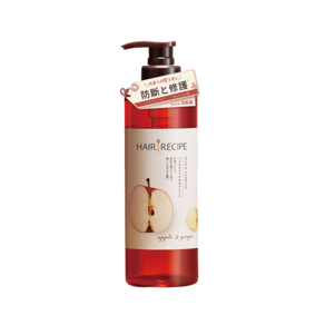 HAIR RECIPE 髮的食譜 蘋果生薑防斷修護洗髮露, 530ml, 1瓶