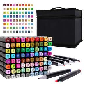 comet 美術記號筆+筆筒套裝, 80 種顏色, 1組