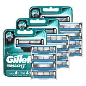 Gillette 吉列 Blue3 威鋒3刮鬍刀, 4入, 3組
