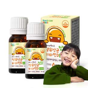 Nutri D-DAY Baby&Kids維他命D Easy Drop生乳酸菌, 10ml, 2個