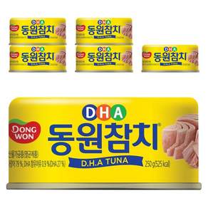 DONGWON 東遠 DHA鮪魚罐頭, 250g, 6罐