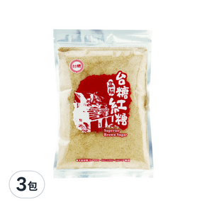 台糖 紅糖, 300g, 3包