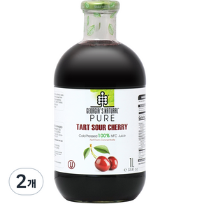 GEORGIA'S NATURAL 酸櫻桃汁, 1000ml, 2瓶