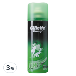 Gillette 吉列 刮鬍泡 檸檬, 210g, 3瓶