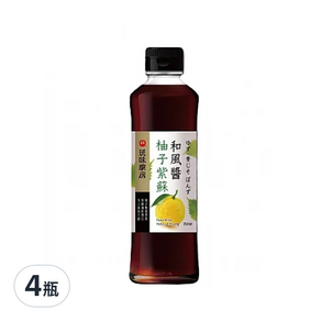 萬家香 玩味廚房 柚子紫蘇和風醬, 350ml, 4瓶