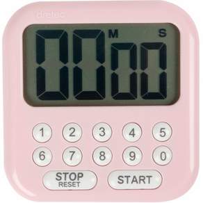 DRETEC 數字廚房計時器 T-194PK, 粉色, 1組