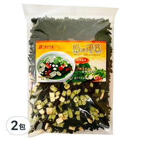 海藻問屋 海的野菜 豆腐蘑菇, 90g, 2包