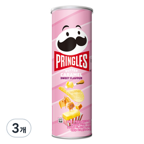 PRINGLES 品客 洋芋片 奶油焦糖口味, 110g, 3罐