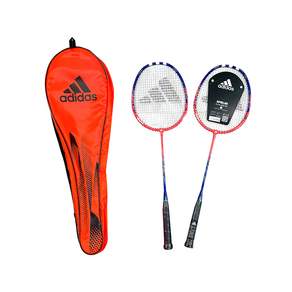 adidas 愛迪達 SPIELER E1.2羽毛球拍 2入+球拍套組, 1套, E1.2