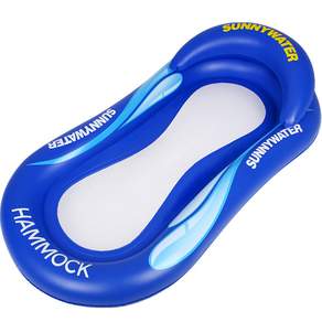 SUNNYWATER 造型充氣游泳水床, 藍色, 1個