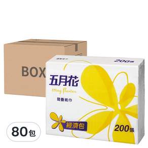 五月花 摺疊紙巾, 200張, 80包