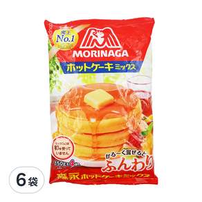 MORINAGA 森永 蛋糕粉 4包, 600g, 6袋