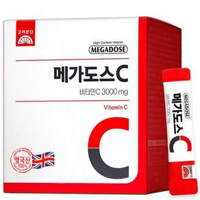 MEGADOSE Megadose維他命C 3000隨身包, 3g, 1盒