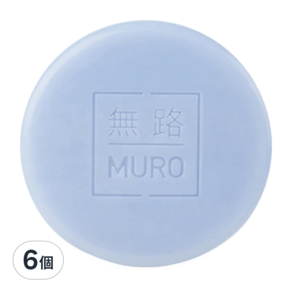 MURO 無路 死海鹽去角質皂 黃瓜香 100g, 6個