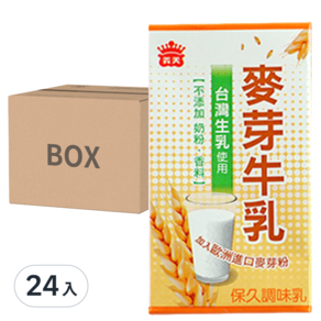 義美 麥芽牛乳, 125ml, 24入