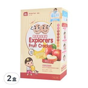 master mi 米大師 探索者水果餅 蘋果+香蕉 7個月以上, 40g, 2盒