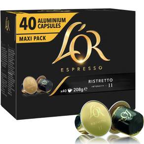 L'OR Ristretto 11咖啡膠囊, 5.2g, 40顆, 1盒