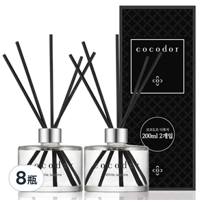 COCODOR 珂珂朵爾 經典擴香瓶, White Jasmine, 200ml, 8瓶