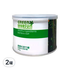 GREEN SUN 綠太陽 健康料理竹鹽, 300g, 2罐