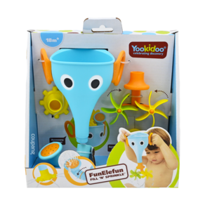 Yookidoo 戲水玩具 長鼻子小象戲水組, 藍色