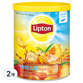 Lipton 立頓 罐裝水蜜桃冰茶粉, 1.5kg, 2罐