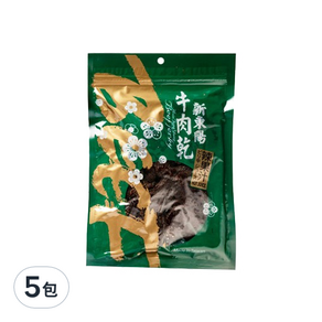 新東陽 辣味果汁牛肉乾, 100g, 5包