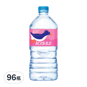 LOTTE 樂天 Chilsung Cider ICIS 8.0 礦泉水, 1L, 96瓶