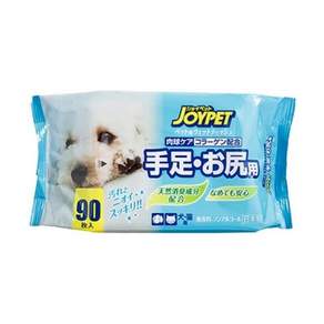 JOYPET 寵倍家 足/排泄部位濕紙巾 犬貓用 20*12.8cm, 90張, 3包