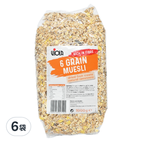 VIOLA 綜合穀粒殼片 6 Grain Muesli, 1kg, 6包