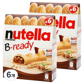 Nutella 麵包巧克力棒, 132g, 6袋