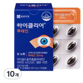 Chong Kun Dang 鍾根堂 Eyeclear Chong Kun Dang Health Eye Love 葉黃素 500 毫克 30 粒, 30顆, 10個