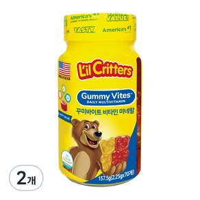 L'il Critters Gummy vites綜合維他命小熊軟糖, 70顆, 2罐