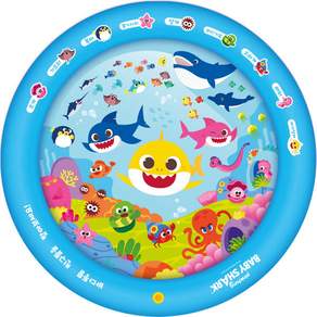 pinkfong 碰碰狐 鯊魚寶寶氣墊噴水池, 混色