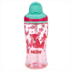 Nuby 兒童吸管杯, 狐狸款, 1入, 360ml