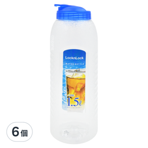 LocknLock 樂扣樂扣 PET水壺, 藍色, 1.5L, 6個